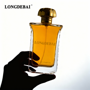 Nuevo Envase de Perfume de Vidrio de 100 ml, Botella de Perfume de Vidrio Cuadrada Plana de Lujo, Botella de Perfume de Vidrio Transparente con Caja de Empaque - Product Image 4