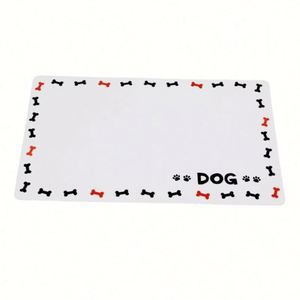 Waterproof Eco-friendly Modern Print Silicone <b>Pet</b> <b>Feeding</b> <b>Mat</b> Dog Food Pad for Small Animals Home Use All Seasons - Product Image 3