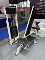Machine d'exercice professionnelle en acier inoxydable avec bras à charge libre et machine d'exercice abdominale, dotée d'un empile de poids personnalisable