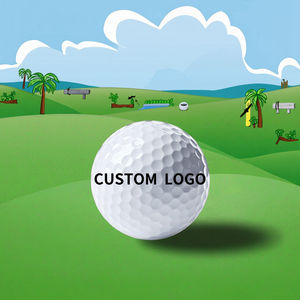Balles de golf écologiques en caoutchouc à deux pièces avec logo personnalisé d'usine OEM, balles de pratique vierges de qualité supérieure, balles imprimées pour tournois professionnels - Product Image 1
