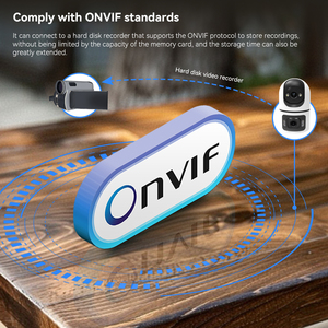 กล้องวงจรปิด Tuya WiFi 6 8MP ความละเอียดสูงสำหรับภายนอกอาคาร พร้อมระบบมองเห็นในเวลากลางคืนแบบสีเต็มรูปแบบ H.264/H.265 รองรับการส่งสัญญาณแบบคู่ และจัดเก็บข้อมูลบนคลาวด์ - Product Image 4