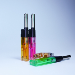 Briquet à gaz portable en plastique durable rechargeable au <span class=keywords><strong>butane</strong></span> électrique personnalisé pour le camping et la cuisine - Product Image 3