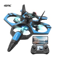 Avion RC 4DRC V46 sans balais avec pulvérisation de brume, écran LCD, télécommande, caméra 480P, WiFi FPV, évitement d'obstacles, drone en mousse EPP pour garçons