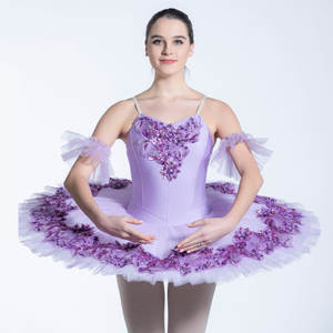 BLL083-tutú de Ballet profesional <span class=keywords><strong>Lila</strong></span>, disfraz de baile de bailarina para niñas y mujeres, actuación de baile individual o disfraces de competición - Product Image 5