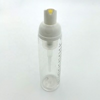 Bouteilles moussantes personnalisées pour nettoyant visage cosmétique, 80 ml, en plastique PET, impression sérigraphique, couleur personnalisée, flacon à mousse pour rasage