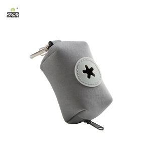 Porte-sacs à crottes beige taupe Ensemble distributeur de sacs à crottes pour chiens Poubelle <span class=keywords><strong>Grand</strong></span> distributeur de sacs à provisions - Product Image 3