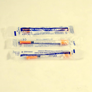 <span class=keywords><strong>Jeringa</strong></span> de Insulina Desechable de <span class=keywords><strong>0.5</strong></span> <span class=keywords><strong>ml</strong></span> y 1 <span class=keywords><strong>ml</strong></span> con Aguja de Seguridad, Producto Médico, <span class=keywords><strong>Jeringa</strong></span> de Plástico para Inyección, Apta para Animales - Product Image 6