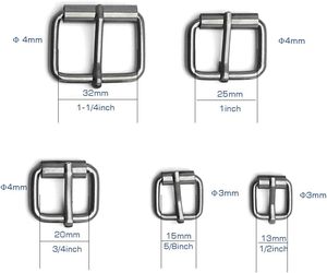 Assorted Multi Purpose Metal <b>Roller</b> Buckles Belts Hardware Pin Buckle For <b>Bags</b> Leather Belt - Product Image 2