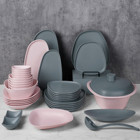 Vaisselle en mélamine d'inspiration égyptienne : service complet avec assiettes à thème pharaonique