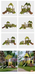 COMPANY Mobilier d'extérieur moderne pour maternelle, <span class=keywords><strong>aire</strong></span> <span class=keywords><strong>de</strong></span> <span class=keywords><strong>jeux</strong></span> compacte en stratifié avec <span class=keywords><strong>toboggan</strong></span> pour garderie et jardin - Product Image 2