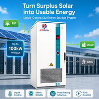 Batterie Lifepo4 125Kw 250Kw 100kwh 261kwh, armoire de stockage d'énergie industrielle et commerciale, système de batterie solaire haute tension