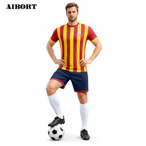 Uniforme <span class=keywords><strong>de</strong></span> Fútbol Personalizado <span class=keywords><strong>de</strong></span> Grado Profesional Aibort, Jersey <span class=keywords><strong>de</strong></span> Fútbol Transpirable y Ligero con Control <span class=keywords><strong>de</strong></span> Humedad para el Día del Partido - Product Image 3