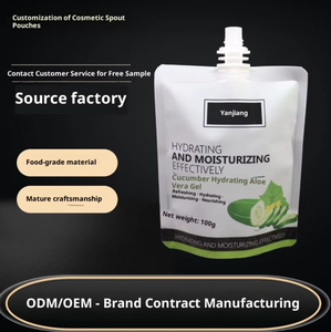 Sachets personnalisés imprimés en PE biodégradable pour échantillons cosmétiques, shampoing, gel douche, pochettes à bec verseur, crème pour les mains, lotion, emballage rechargeable - Product Image 4