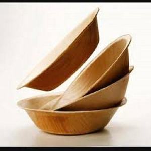 Juego de vajilla Stealth desechable ecológica de grado alimenticio 100%, Platos y platos grabados con patrón de planta de hoja de palma Areca - Product Image 4