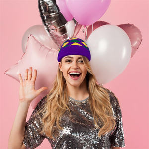 Nouvelle Mode Mardi Gras Chaud Beaine Chapeau Bonnet Bonnet Tricot Chapeau pour <span class=keywords><strong>Carnaval</strong></span> Parade pour Halloween Noël Nouvel An Célébrations - Product Image 6
