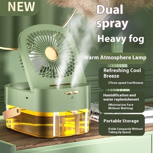 Venta al por mayor <span class=keywords><strong>de</strong></span> fábrica, ventilador <span class=keywords><strong>de</strong></span> escritorio <span class=keywords><strong>de</strong></span> doble pulverización transfronterizo, ventilador USB <span class=keywords><strong>de</strong></span> 2 orificios, ventilador <span class=keywords><strong>de</strong></span> refrigeración <span class=keywords><strong>de</strong></span> aire plegable silencioso <span class=keywords><strong>de</strong></span> viento grande, Material plástico - Product Image 1