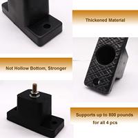 Amortisseur Anti-Vibration, en caoutchouc, pour climatiseur, système de fixation avec pieds en caoutchouc