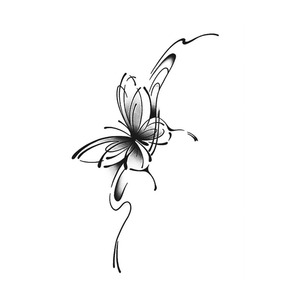 Piccoli Adesivi per Tatuaggi a Farfalla Sexy per Donne, Materiale Cartaceo, Applicazione su Corpo e Viso, Tatuaggio Semi-Permanente a Base <span class=keywords><strong>di</strong></span> Erbe, Durata 2 Settimane - Product Image 3