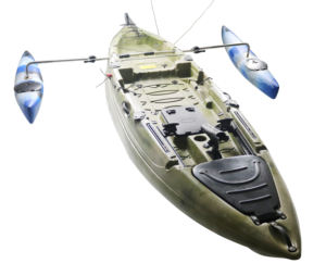 スタビライザーアクセサリードロップシッピング強化シンプルジェットカヤック、シングルシートパドルカヤック電動カヌー/モーター付きカヤック - Product Image 2