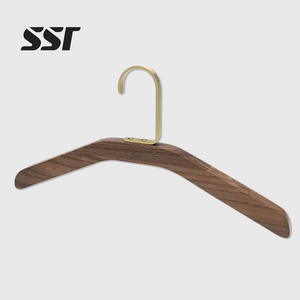 SSR SSR-1 Porte-manteau mural rétro en bois et métal, détachable, avec largeur épaissie, support de rangement durable pour vêtements, 1 pièce - Product Image 1