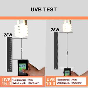 Şanslı Herp 5.0 10.0 13w 26w UV ampul vivaryum sürüngen teraryum uvb floresan ışık sürüngen lamba kompakt uv - Product Image 2