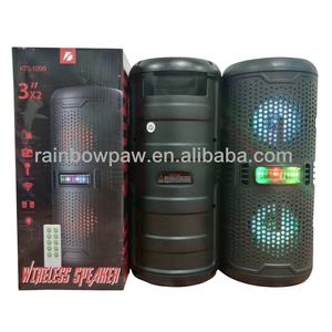 Enceinte KTS KTS-1099, double enceinte portable sans fil de haute qualité de 3 pouces, lumière de couleur <span class=keywords><strong>flash</strong></span>, enceinte de fête en plein air - Product Image 6