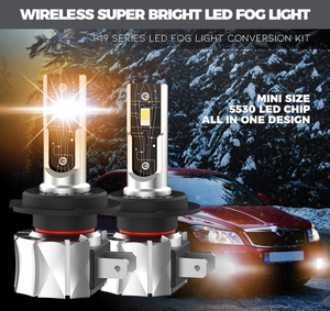 Asruex-Luz antiniebla LED Car & Motorcycle-Luz blanca de 2200LM 6500K-Faros LED Plug and Play - Product Image 6