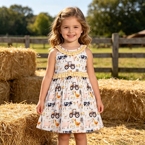 GSD3498 rts Ensemble de yoga sans manches pour fille, motif 4 juillet, pour petites filles actives, vente en gros, été - Product Image 6