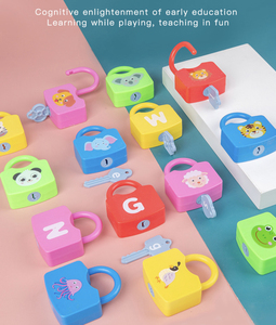 Puzzle d'éducation précoce des enfants Montessori numérique mère jumelé clé déverrouillage bébé blocs de construction jouets 3-6 ans Oldational - Product Image 5