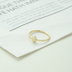 Anillo de Plata de Ley 925 con Incrustaciones de Circonita en Forma de Cruz y Doble Capa de Gota de Agua para Mujer, Uso Diario - Product Image 5