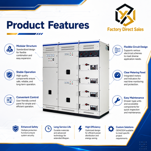 Gabinete de Medidor Eléctrico MV&HV, Panel de Control de Distribución de Energía, Tablero Principal, 3 Placas de Zinc Recubiertas de Aluminio, IP30, 660V, <span class=keywords><strong>GCK</strong></span> - Product Image 6