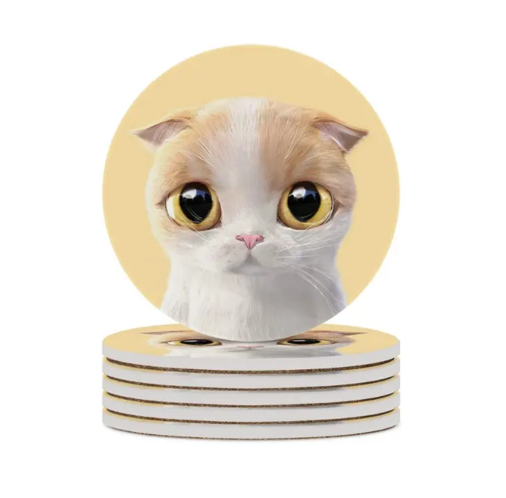 Jia Yi желтая котенок любитель кошек разреженный керамический подстаканник глазурованная сублимационная пустая керамическая подставка