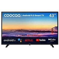 Téléviseur LED Smart Android OEM 42-45 Pouces HD 8 Go avec Décodeur et Fonctionnalité Domotique, HDTV LCD Noir Haute Définition