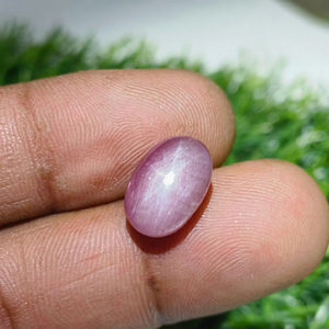 Rubí Estrella Natural Cabujón Corte Ovalado Pulido Rosa Asterismo de 6 Rayos Gema Suelta para Fabricación de Joyas - Product Image 5