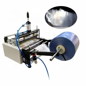 Hızlı hızlı shrink film çanta kesme makinesi PE plastik film kesme makinası