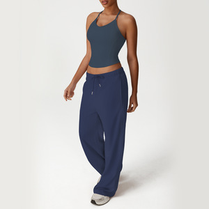 2025 nuovo gilet da Yoga da <span class=keywords><strong>donna</strong></span> per il tempo libero Set da <span class=keywords><strong>donna</strong></span> Yoga da palestra Set da <span class=keywords><strong>Fitness</strong></span> per il tempo libero pantaloni sportivi ad asciugatura rapida <span class=keywords><strong>maglia</strong></span> a maniche lunghe - Product Image 4