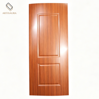 Revêtement de porte en mélamine 2 panneaux de haute qualité, peaux de porte HDF MDF, design postmoderne, directement de l'usine, pour appartements et supermarchés