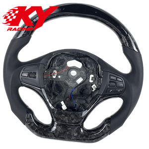 Volant sport personnalisé en fibre de carbone forgée avec LED et indicateur de régime pour BMW F20 F21 F22 F30 F31 F32 F33 F25 F26 E53 E90 E87 E83 E61 E39 F80 - Product Image 4