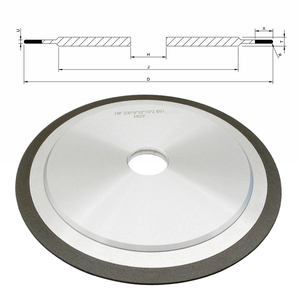 Meule CBN 14F1 Disques d'affûtage de meule en résine pour le meulage de profil d'outils en carbure monobloc - Product Image 2