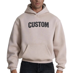 Hoodies Personalizados OEM Grandes e Altos 5XL 6XL 420gsm Peso Pesado Alta Qualidade Impressão Puff 450 Gsm Pullover Casual Oversized - Product Image 1
