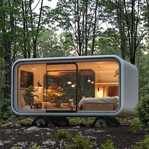 Apple Luxe Geprefabriceerde 3M Flat Pack Pod Ready-To-Live 20 <span class=keywords><strong>Capsule</strong></span> Kantoorcabine Voor Villa Of Appartement Stalen Structuur - Product Image 1