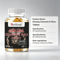 Tablet Kompleks Ginseng Alami Cistanche Maca untuk Gaya Hidup Aktif dan Keseimbangan Nutrisi Grosir