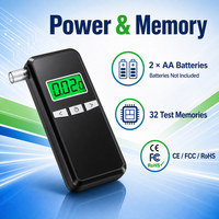 Alcoholímetro Compacto de Semiconductor, Detector de Alcohol Portátil y Recargable para Autoprueba del Conductor en Casa