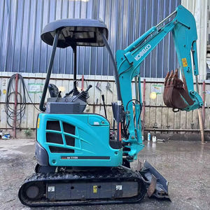 Excavatrice sur chenilles d'occasion Kobelco SK75 Mini modèle 2020 1,5 TONNE Moteur Japonais SK 17 SR pour inspection par rapport et vidéo - Product Image 2