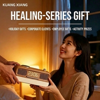 KUANGXIANG Nouvelle Innovation 2026 Enceinte Musicale Sans Fil avec Chargeur Sans Fil pour Téléphone et Écouteurs, Réveil et Radio FM