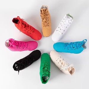 Di alta qualità <span class=keywords><strong>Sexy</strong></span> lucido mezzo stivale buon prezzo professionale fabbrica Sliver danza Jazz scarpe - Product Image 6