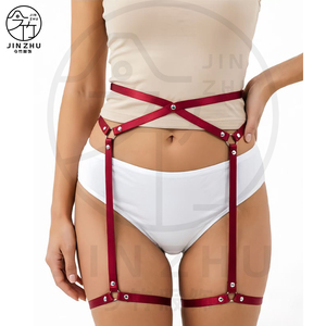 JINZHU Nouveau Modèle Bas Cuissardes Séduisantes à Double Anneau - Style Vintage, Purement Érotique, Design de Niche pour Autres <span class=keywords><strong>Porte</strong></span>-Jarretelles - Product Image 2
