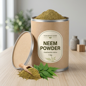 ผงใบสะเดาบริสุทธิ์ 100% (Azadirachta indica) เกรดอาหาร พร้อมบรรจุภัณฑ์ที่ปรับแต่งได้สำหรับ OEM และฉลากสินค้าส่วนตัว - Product Image 2