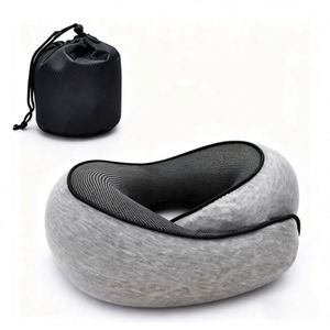 Xdh333 Inflatable Easy Storage <b>Memory</b> Foam Outdoor Neck Pillow for Airplane Travel - Product Image 1
