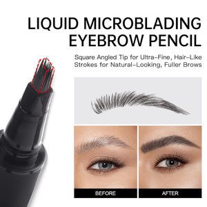 Ultrafino resistente al agua <span class=keywords><strong>Microblading</strong></span> ceja pluma <span class=keywords><strong>pelo</strong></span> trazo ceja lápiz ceja líquido lápiz - Product Image 2